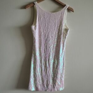 Bedo Femme Sequin Low Back Mini Dress